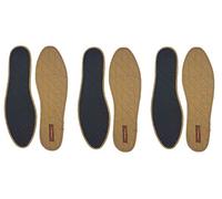 Cinnea 3 Paar Schwarze o. Braune Zimt Einlegesohle-n Antibakterieller Cassia Damen Herren Kinder mit Antirutschflies Gr.31-50 I GreenFeet Zimt-Deko (34, braun)