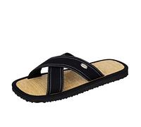 CINNEA® Wellness Pantoletten gegen Fußhornhaut Fußschweiß Zimtlatschen Unisex Damen Herren >>Palma<< Kreuzriemen. Gr. 36/37