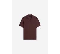 CINQUE Regular Fit Poloshirt mit V-Ausschnitt Modell 'BOLL' in Pflaume, Größe XL