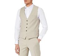 CINQUE Weste Herren Extra Slim Fit V-Ausschnitt Schurwoll-Stretch beige, 46