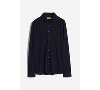 Cinque Regular Fit Freizeithemd mit Strukturmuster in Marine, Größe L