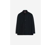 Kurzmantel CINQUE "CISCORE", Herren, Gr. 102, blau (dunkelblau), Web, Obermaterial: 100% Polyester, unifarben, regular fit ca. Mitte Oberschenkel, Mäntel Kurzmantel, mit Stehkragen (21649022-102)