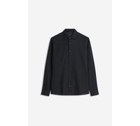 Langarmhemd CINQUE "CISTEVEN", Damen, Gr. S, N-Gr, dunkelblau, Web, Obermaterial: 55% Leinen, 45% Baumwolle, unifarben, regular fit normal, Rundhals, 1-Knopf-Manschette, Hemden Langarmhemd, Kentkragen
