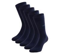 CINQUE Herren Socken, 5er Pack - Business-Socken, Baumwollmischung, Logo, einfarbig 43-46 Blau