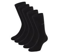 CINQUE Herren Socken, 5er Pack - Business-Socken, Baumwollmischung, Logo, einfarbig 43-46 Schwarz