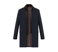 CINQUE Mantel Herren Stehkragen Mikrofaser blau Fischgrat, 46 (S)