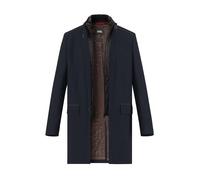 CINQUE Mantel Herren Stehkragen Mikrofaser blau Fischgrat, 50 (M)