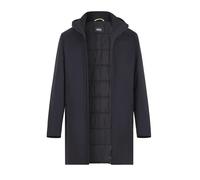 CINQUE Parka Herren Mikrofaser blau unifarben mit Motiv, XL