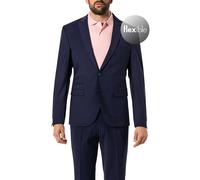 CINQUE Sakko Herren Extra Slim Fit Reverskragen Schurwoll-Stretch blau, 54