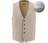 CINQUE Weste Herren Extra Slim Fit V-Ausschnitt Schurwoll-Stretch beige, 54