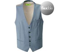 CINQUE Weste Herren Extra Slim Fit V-Ausschnitt Schurwoll-Stretch blau, 52