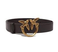 Cintura pinko love berry h3 belt in pelle - nero - m