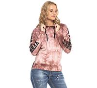 Cipo & Baxx Damen Kapuzensweatshirt WL255 Ziegel - Stylischer Hoodie mit Kapuze & Kängurutasche - Bequemer Pullover für Freizeit, Alltag & Streetwear - WL255 Ziegel M