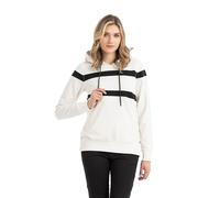 Sweatshirt CIPO & BAXX "HOODIE SWEATSHIRT", Damen, Gr. L, beige (ecru), 80% Baumwolle, 15% Polyester, 5% Elasthan, bedruckt, Basic, regular fit normal, Sweatshirts Sweatshirt, Ein Must-have für deine 