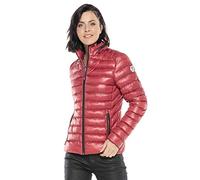 Cipo & Baxx Damen Steppjacke Leicht Glänzend Jacke Outdoor Daunenjacke Rot L