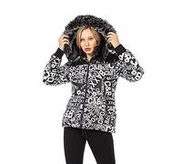 CIPO & BAXX Winterjacke mit modischem Allover-Print, weiß, S WHITE