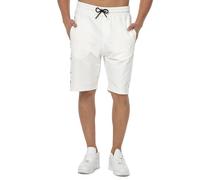 Stoffhose CIPO & BAXX "Hosen", Herren, Gr. L, US-Größen, beige (ecru), 80% Baumwolle, 15% Polyester, 5% Elasthan, bedruckt, regular fit knielang, Hosen Stoffhose, mit dezentem Print (28708655-L) ecru