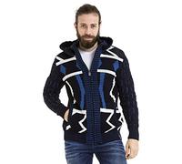 Cipo & Baxx Herren Cardigan Series - Stilvolle Strickjacke mit Reißverschluss für Alltag, Freizeit & Übergang - Bequemer Cardigan mit sportlich-elegantem Look