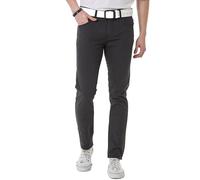 Stoffhose CIPO & BAXX "Hose", Herren, Gr. 34, Länge 32, grau (anthrazit), 49% Baumwolle, 31% Polyester, 17% Viskose, 3% Elasthan, kariert, slim fit lang, Hosen Stoffhose, mit dezentem Karomuster, CD72