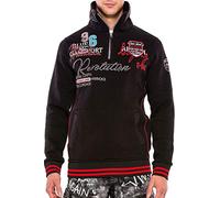 Cipo & Baxx Herren Hoodie Sweatshirt CL377 Schwarz - Stylischer Pullover im Casual Streetwear Look mit Kapuze & Kängurutasche - Bequemes Oberteil für Alltag & Freizeit - CL377 Schwarz M