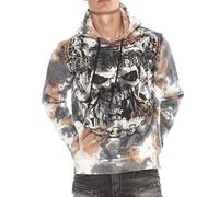 Cipo & Baxx Kapuzensweatshirt, mit trendigen Strassstein-Applikationen XL bunt Herren Kapuzensweatshirt Sweatshirts -jacken XL mehrfarbig