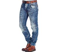 Cipo & Baxx Bequeme Jeans, mit dicker naht 36, Länge 32 blau Herren Loose Fit Jeans 36, Länge 32 blau