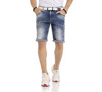Cipo & Baxx Herren Jeans Shorts Denim Kurzehose Bermuda CK266 Blau W29