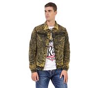 CIPO & BAXX® Jeansjacke mit rockigen Nietendetails, gelb, S YELLOW