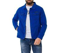 Cipo & Baxx Herren Jeansjacke CJ289 Saxblau - Denimjacke im Casual Streetwear Stil mit Knöpfen & Brusttaschen - Übergangsjacke für Alltag & Freizeit - CJ289 Saxblau XXL