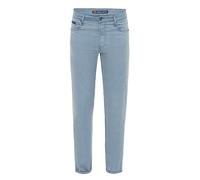 Gerade Jeans CIPO & BAXX "Hose", Herren, Gr. 33, Länge 32, blau, 41% Baumwolle;37% Polyester;20% Viskose;2% Elasthan, gestreift, casual, slim fit lang, Jeans, im dezenten Streifen-Look (45497155-33) b