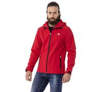Cipo & Baxx Herren Mantel CJ285 Rot - Stylische Winterjacke im modernen Design mit warmem Innenfutter, abnehmbarer Kapuze und funktionalen Details für kalte Tage - CJ285 Rot M