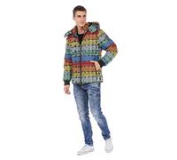 Steppjacke CIPO & BAXX Gr. L, bunt (mehrfarbig) Herren Jacken Steppjacken mit bunter Musterung (95373039-L)