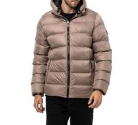 Cipo & Baxx Herren Jacke Steppjacke Kapuzenjacke Basic CM224 Beige L