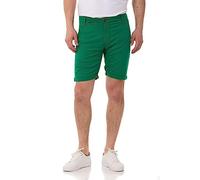 Stoffhose CIPO & BAXX "Shorts", Herren, Gr. 32, Normalgrößen, grün, 97% Baumwolle, 3% Elasthan, unifarben, regular fit knielang, Hosen Stoffhose, im unifarbenen Look (40416310-32) grün