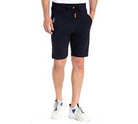 Stoffhose CIPO & BAXX "Shorts", Herren, Gr. XL, US-Größen, blau (navyblau), 80% Baumwolle, 15% Polyester, 5% Elasthan, unifarben, regular fit knieumspielend, Hosen Stoffhose, elastischer Bund mit Kord