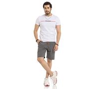 Cipo & Baxx Herren Shorts Kurze Hose Sweat-Pants Bermuda Capri Freizeithose CK271 Anthracite L
