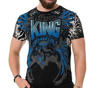 Cipo & Baxx Herren Sommer Shirt Freizeit Print Baumwolle T-Shirt CT763 Schwarz M