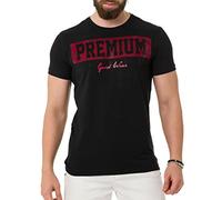 Cipo & Baxx Herren Strasssteine Print T-Shirt Kurzarm Baumwolle CT732 Schwarz XXL