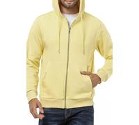 Cipo & Baxx Herren Sweatjacke Sweatshirt Basic Kapuzenpullover Reißverschluss Sweat CL556 Gelb M