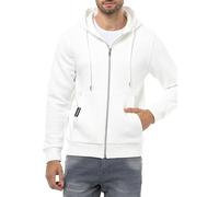 Cipo & Baxx Herren Sweatjacke Sweatshirt Basic Kapuzenpullover Reißverschluss Sweat CL556 Ecru M