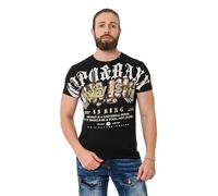 Cipo & Baxx Herren T-Shirt Freizeit Sommer T-Shirt CT714 Black L