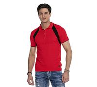 Cipo & Baxx Herren T-Shirt Freizeit Sommer T-Shirt CT652 RED L