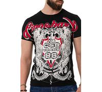 Cipo & Baxx Herren T-Shirt Freizeit Sommer T-Shirt CT716 Black L