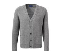 Cipriani Cardigan Herren Comfort Fit V-Ausschnitt Kaschmir grau, XL