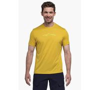 Funktionsshirt SCHÖFFEL "CIRC T Shirt Sulten M", Herren, Gr. 56, 5205, gelb, Oberstoff: 100% Polyester, sportlich, Rundhals, Kurzarm, Shirts (71118800-56) 5205, gelb