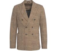 CIRCOLO 1901 - Glencheck double-breasted blazer - Größe 46 - braun