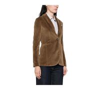 Circolo 1901 - Langer schmal geschnittener Jackett-Blazer aus Velours - - Jackets - Damen - Braun - XL