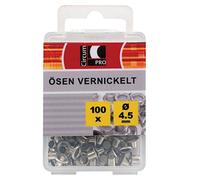 CircumPRO 4333097007956 Ösen aus Eisen vernickelt, 100 Stück, Größe C