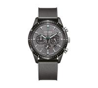 CITIZEN CA4625-02H Eco-Drive Solar Chrono Herrenuhr mit schwarzem Silikonband
