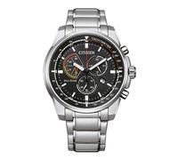 Citizen Herren Eco-Drive Solar Armband-Uhr aus Edelstahl mit Edelstahl Band - Chrono - AT1190-87E